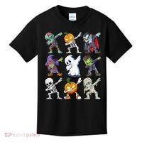 Dabbing Halloween Boys Skeleton Zombie Scary Pumpkin Mummy Kids T-Shirt thumb 0