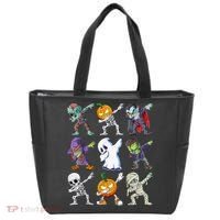 Dabbing Halloween Boys Skeleton Zombie Scary Pumpkin Mummy Tote Bag thumb 0