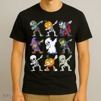 Dabbing Halloween Boys Skeleton Zombie Scary Pumpkin Mummy T-Shirt thumb 3
