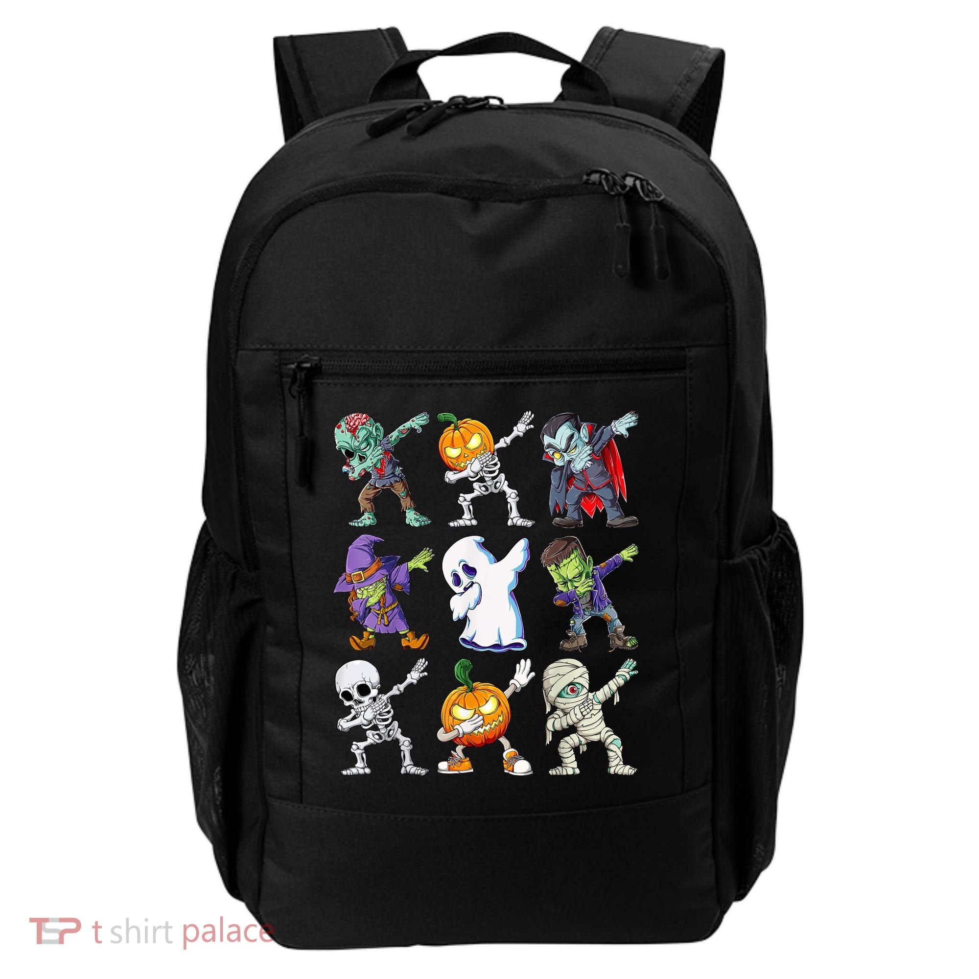 Dabbing Halloween Boys Skeleton Zombie Scary Pumpkin Mummy Backpack