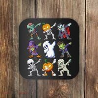 Dabbing Halloween Boys Skeleton Zombie Scary Pumpkin Mummy Coaster thumb 0