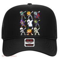 Dabbing Halloween Boys Skeleton Zombie Scary Pumpkin Mummy Hat thumb 0
