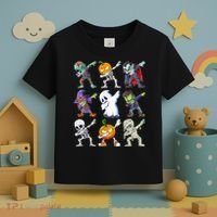 Dabbing Halloween Boys Skeleton Zombie Scary Pumpkin Mummy Toddler T-Shirt thumb 3