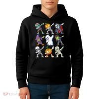 Dabbing Halloween Boys Skeleton Zombie Scary Pumpkin Mummy Kids Hoodie thumb 4