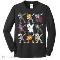 Dabbing Halloween Boys Skeleton Zombie Scary Pumpkin Mummy Kids Long Sleeve Shirt thumb 0