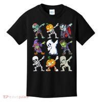 Dabbing Halloween Boys Skeleton Zombie Scary Pumpkin Mummy Kids T-Shirt thumb 0