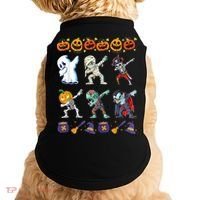 Dabbing Halloween Boys Skeleton Zombie Scary Pumpkin Mummy Doggie Tank thumb 0