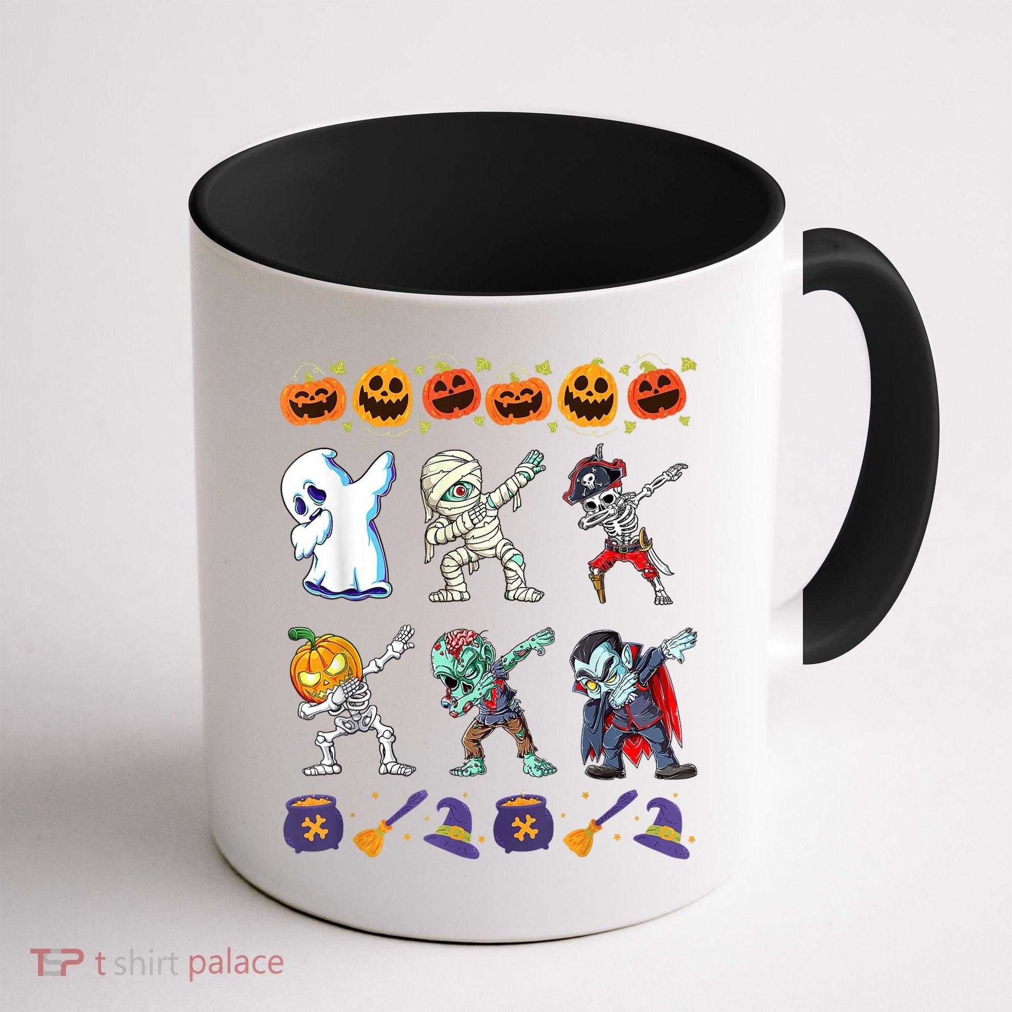 Dabbing Halloween Boys Skeleton Zombie Scary Pumpkin Mummy Coffee Mug