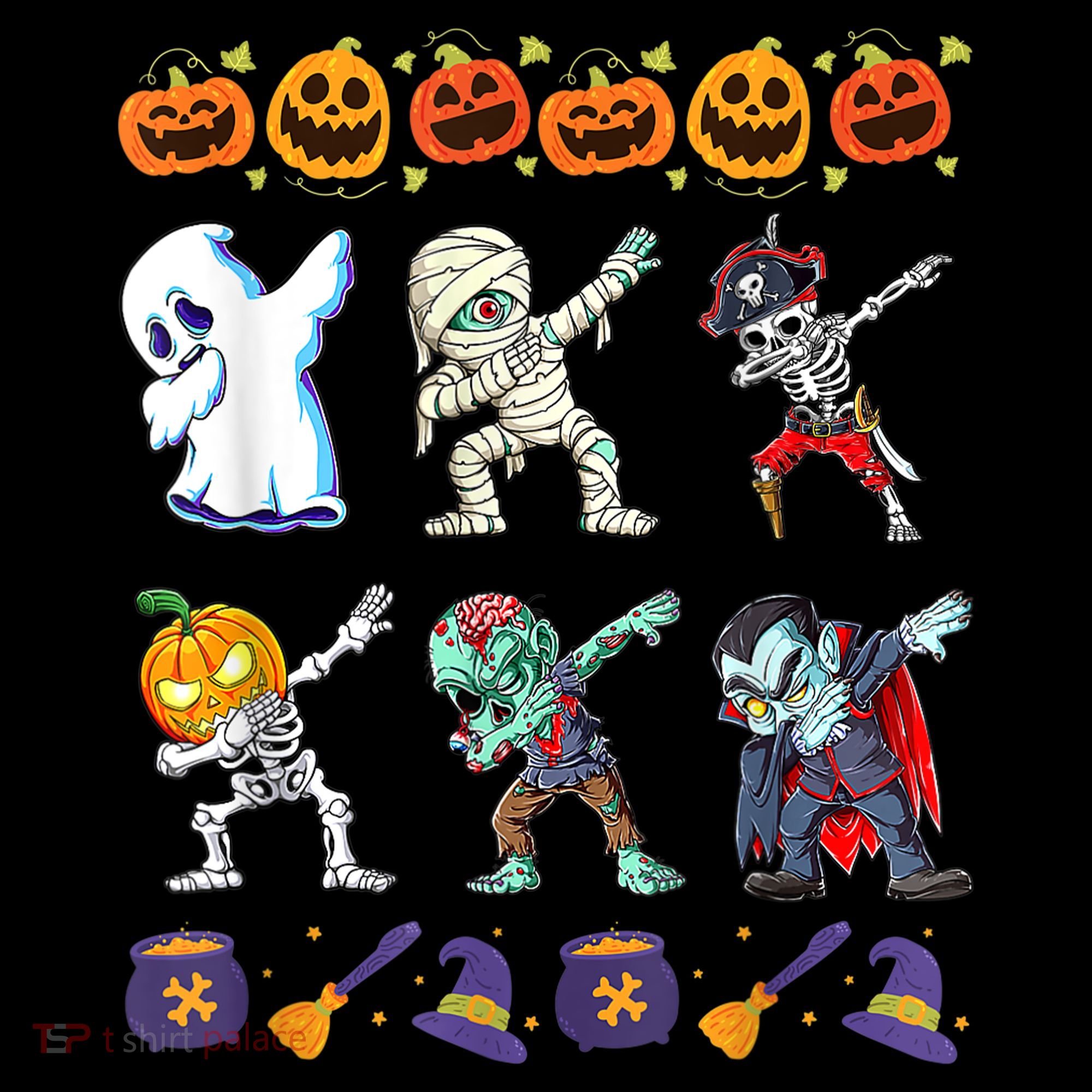 Dabbing Halloween Boys Skeleton Zombie Scary Pumpkin Mummy Coffee Mug