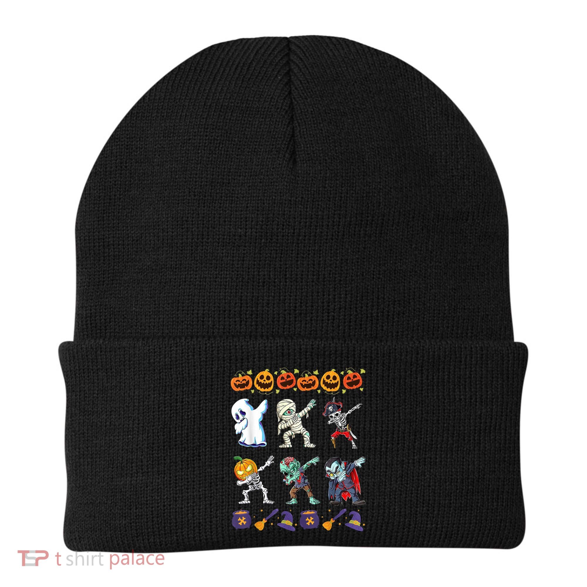 Dabbing Halloween Boys Skeleton Zombie Scary Pumpkin Mummy Beanie