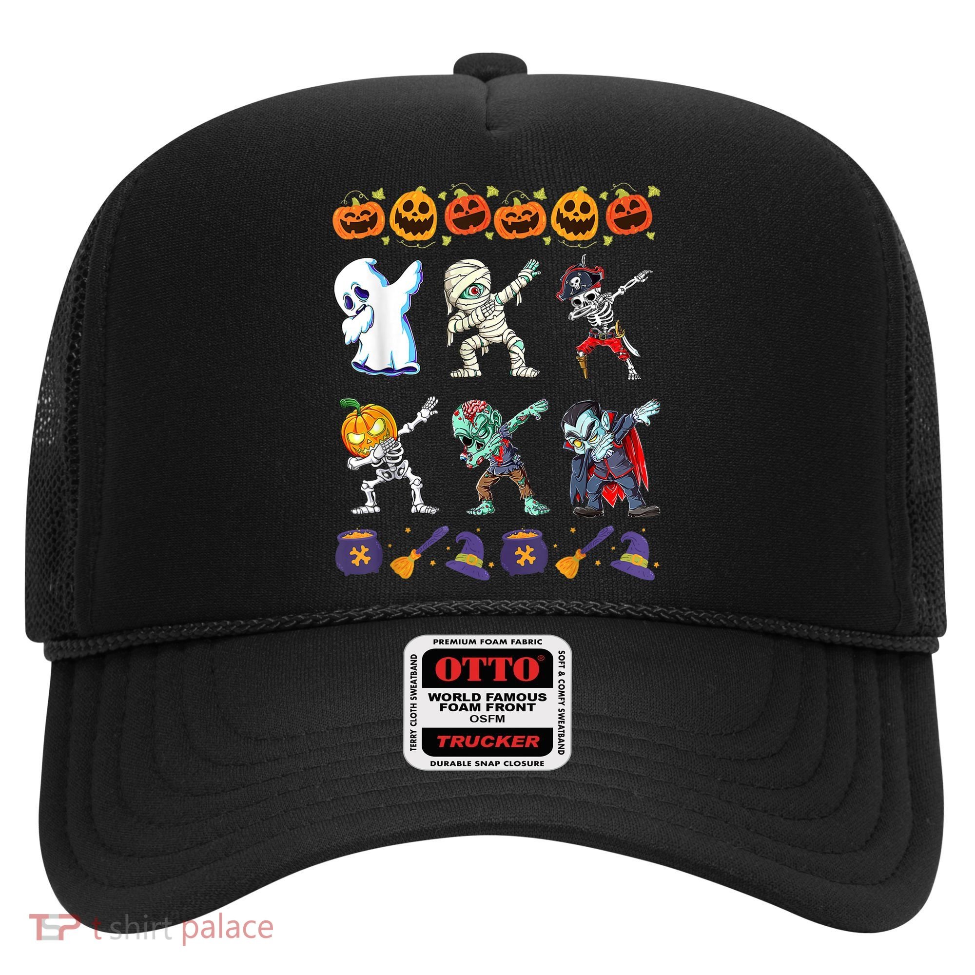 Dabbing Halloween Boys Skeleton Zombie Scary Pumpkin Mummy Hat