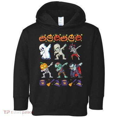 Dabbing Halloween Boys Skeleton Zombie Scary Pumpkin Mummy Toddler Hoodie