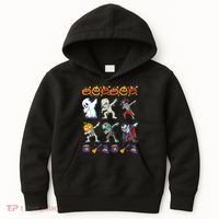 Dabbing Halloween Boys Skeleton Zombie Scary Pumpkin Mummy Kids Hoodie thumb 0