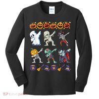 Dabbing Halloween Boys Skeleton Zombie Scary Pumpkin Mummy Kids Long Sleeve Shirt thumb 0