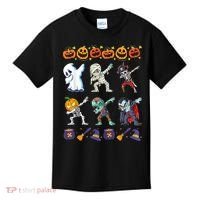 Dabbing Halloween Boys Skeleton Zombie Scary Pumpkin Mummy Kids T-Shirt thumb 0