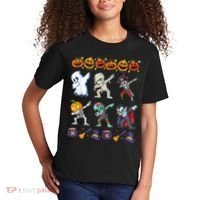 Dabbing Halloween Boys Skeleton Zombie Scary Pumpkin Mummy Kids T-Shirt thumb 2