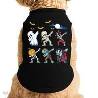 Dabbing Halloween Boys Skeleton Zombie Scary Pumpkin Mummy Doggie Tank thumb 0