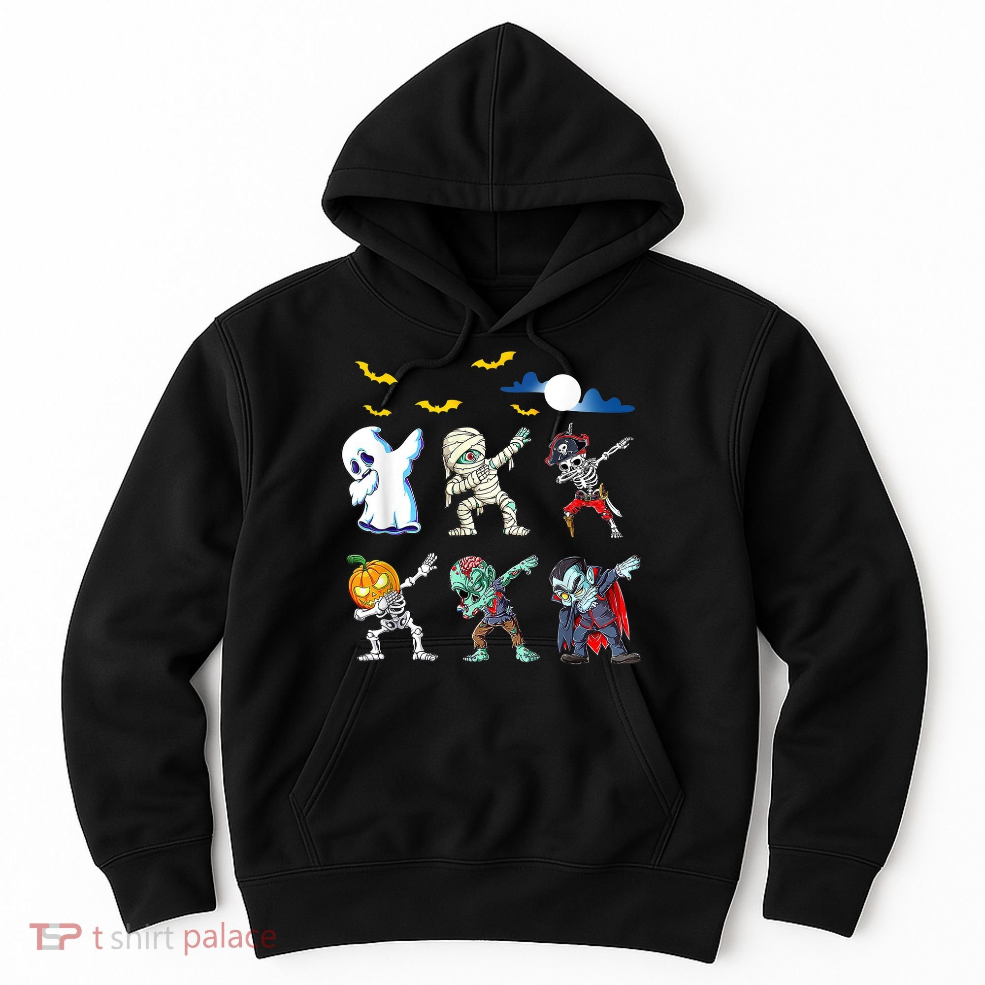 Dabbing Halloween Boys Skeleton Zombie Scary Pumpkin Mummy Hoodie