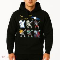 Dabbing Halloween Boys Skeleton Zombie Scary Pumpkin Mummy Hoodie thumb 2
