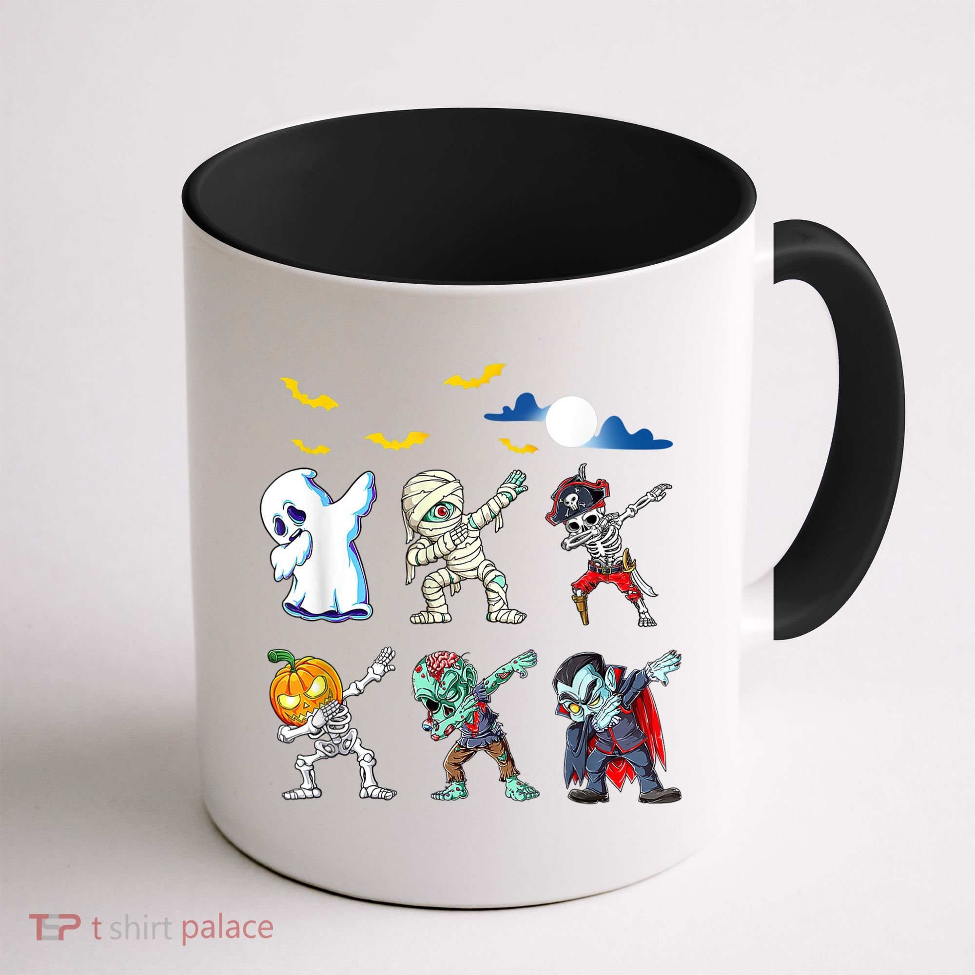 Dabbing Halloween Boys Skeleton Zombie Scary Pumpkin Mummy Coffee Mug
