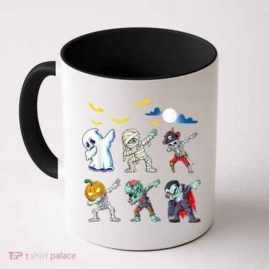 Dabbing Halloween Boys Skeleton Zombie Scary Pumpkin Mummy Coffee Mug