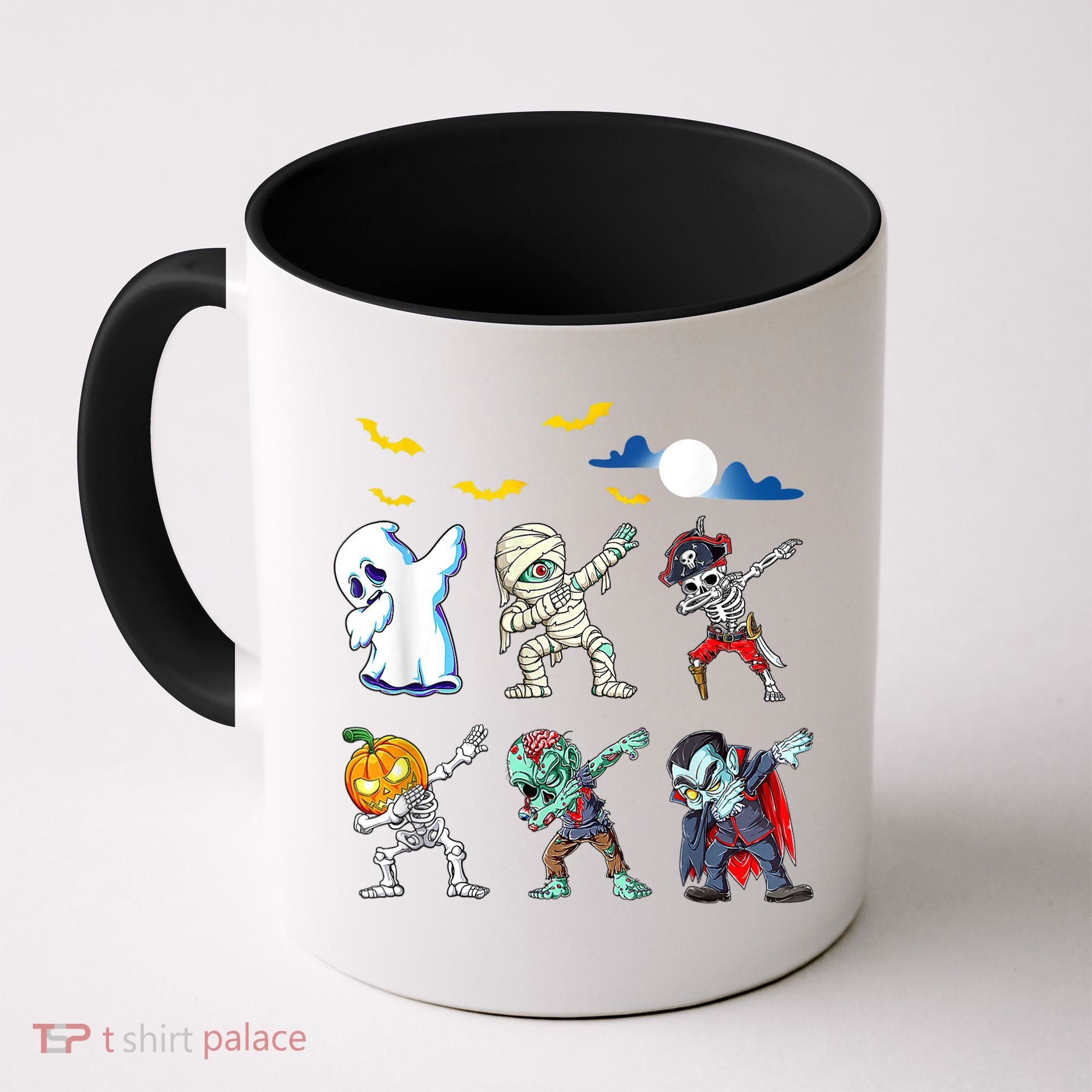Dabbing Halloween Boys Skeleton Zombie Scary Pumpkin Mummy Coffee Mug