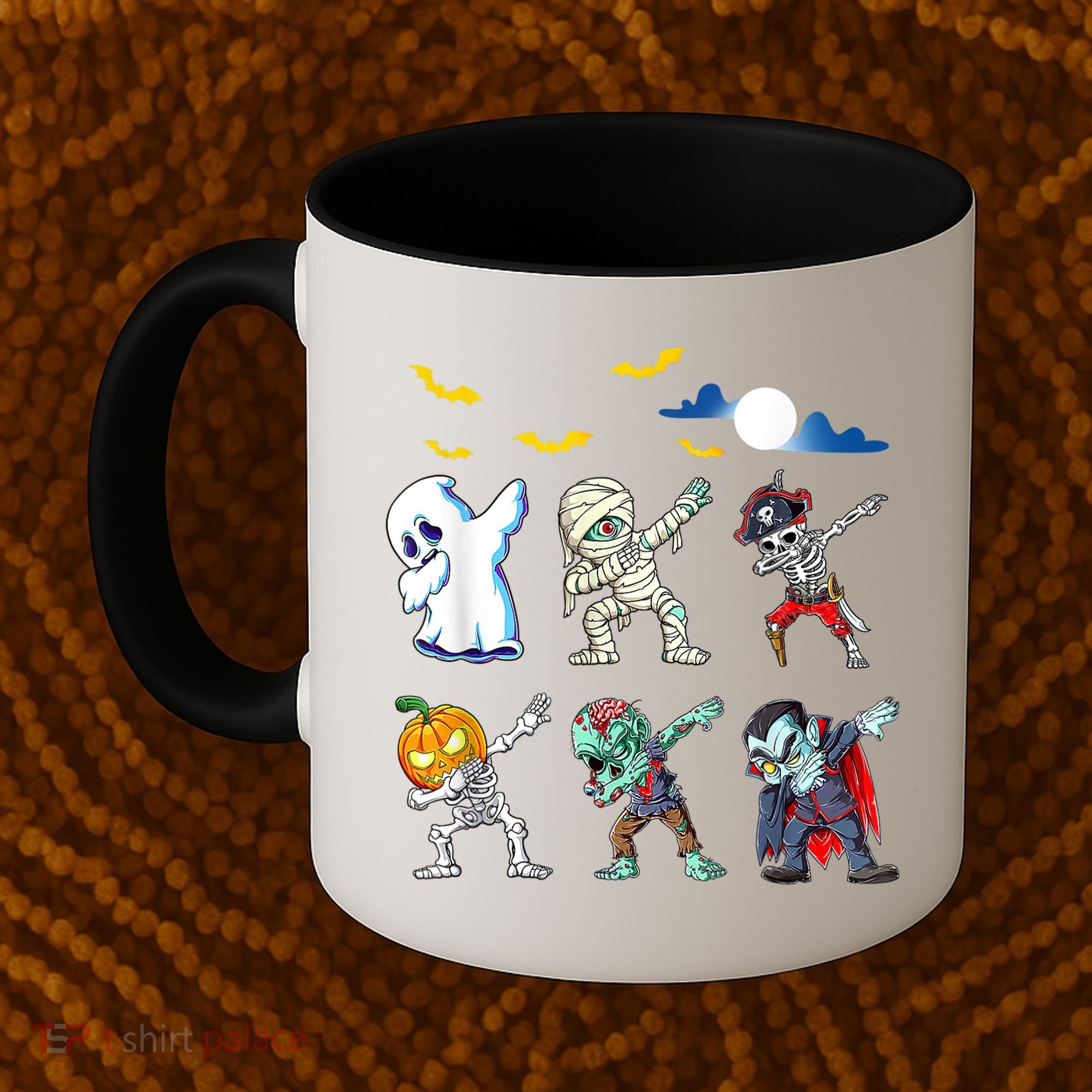 Dabbing Halloween Boys Skeleton Zombie Scary Pumpkin Mummy Coffee Mug
