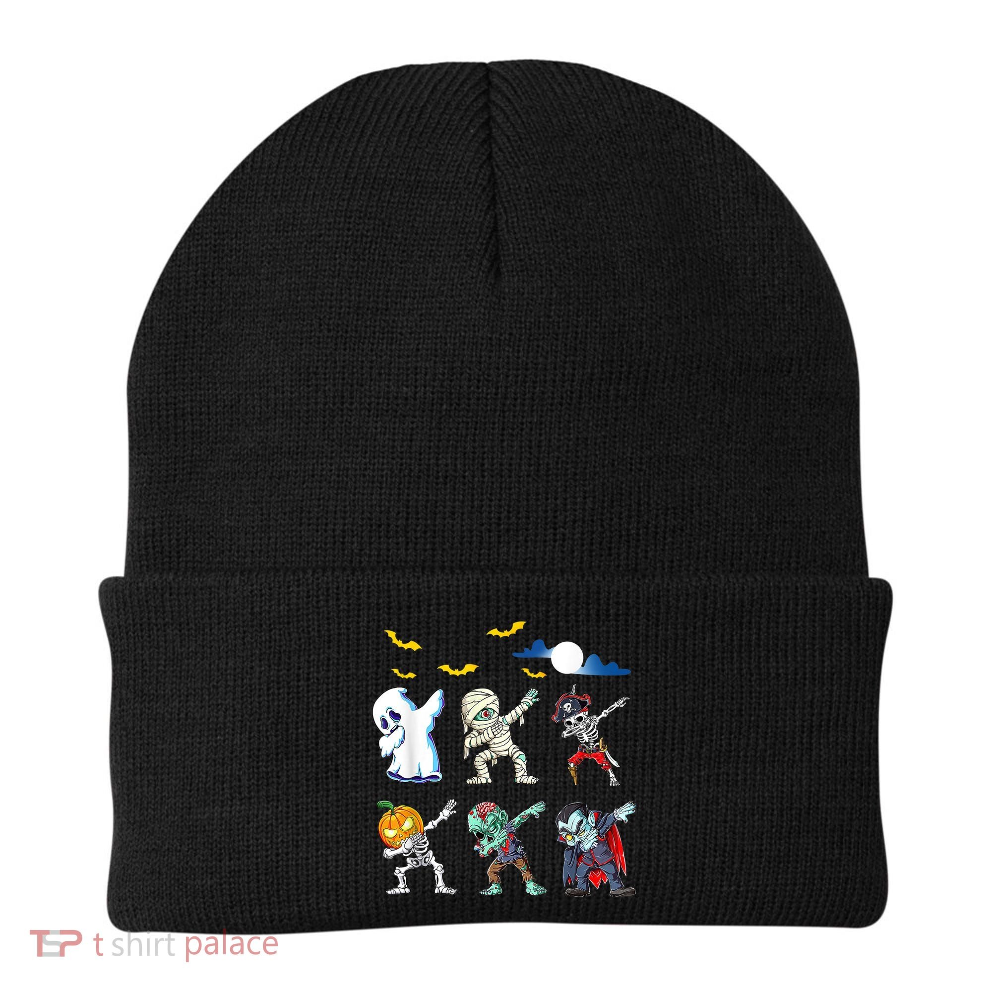 Dabbing Halloween Boys Skeleton Zombie Scary Pumpkin Mummy Beanie