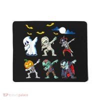 Dabbing Halloween Boys Skeleton Zombie Scary Pumpkin Mummy Mousepad thumb 0