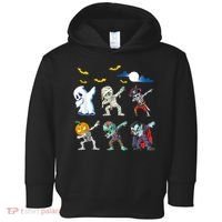 Dabbing Halloween Boys Skeleton Zombie Scary Pumpkin Mummy Toddler Hoodie thumb 0