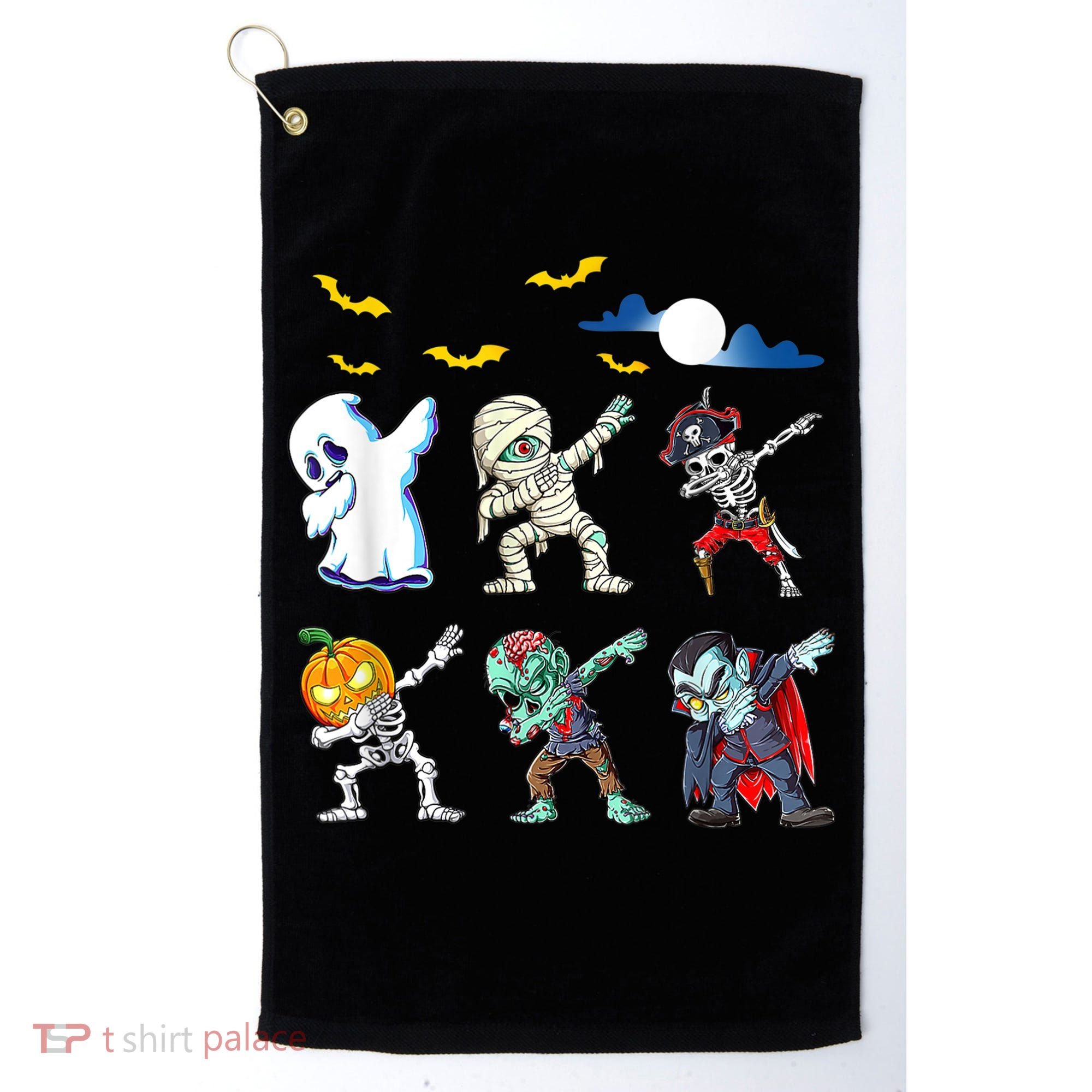 Dabbing Halloween Boys Skeleton Zombie Scary Pumpkin Mummy Golf Towel