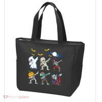 Dabbing Halloween Boys Skeleton Zombie Scary Pumpkin Mummy Tote Bag thumb 3