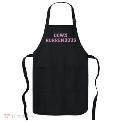Down Horrendous Black Apron