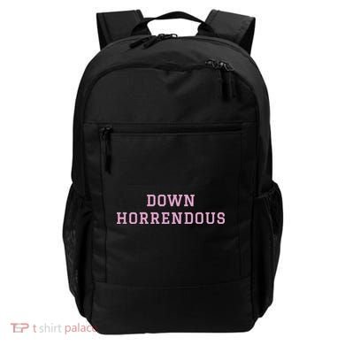 Down Horrendous Black Backpack