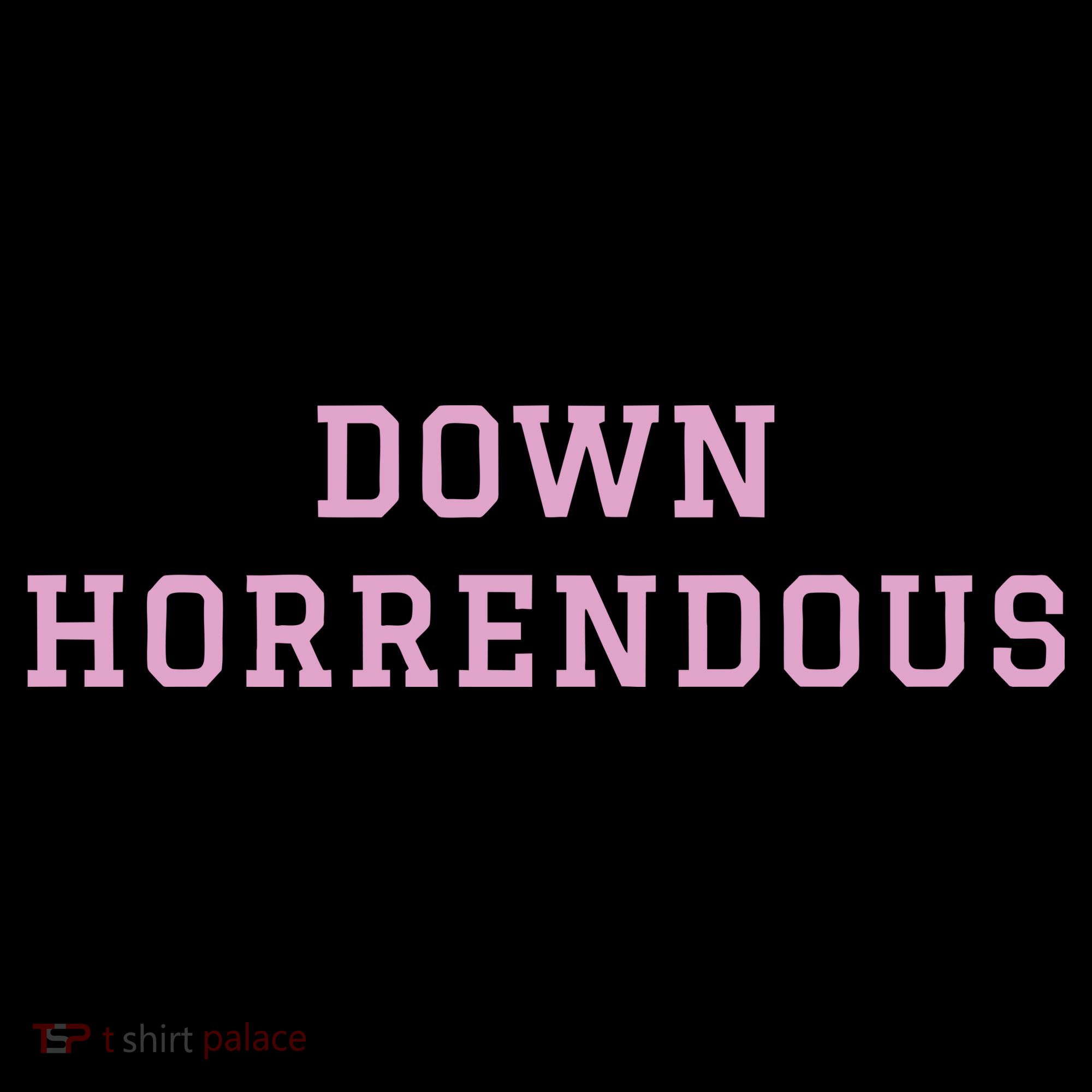 Down Horrendous Black Women's Long Sleeve Shirt