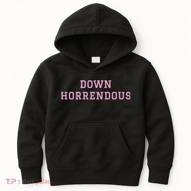 Down Horrendous Black Kids Hoodie