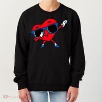 Dabbing Heart Boy Valentine Dab Love Valentines Day Boy Women's Sweatshirt thumb 0