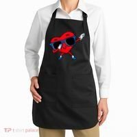 Dabbing Heart Boy Valentine Dab Love Valentines Day Boy Apron thumb 2