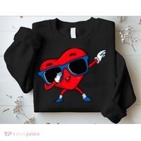 Dabbing Heart Boy Valentine Dab Love Valentines Day Boy Sweatshirt thumb 2