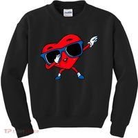 Dabbing Heart Boy Valentine Dab Love Valentines Day Boy Kids Sweatshirt thumb 0