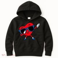 Dabbing Heart Boy Valentine Dab Love Valentines Day Boy Kids Hoodie thumb 0