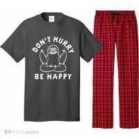 Don't Hurry Be Happy Sloth Pajama Set thumb 0