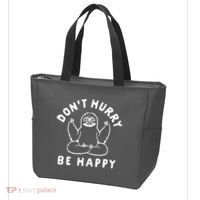 Don't Hurry Be Happy Sloth Tote Bag thumb 3