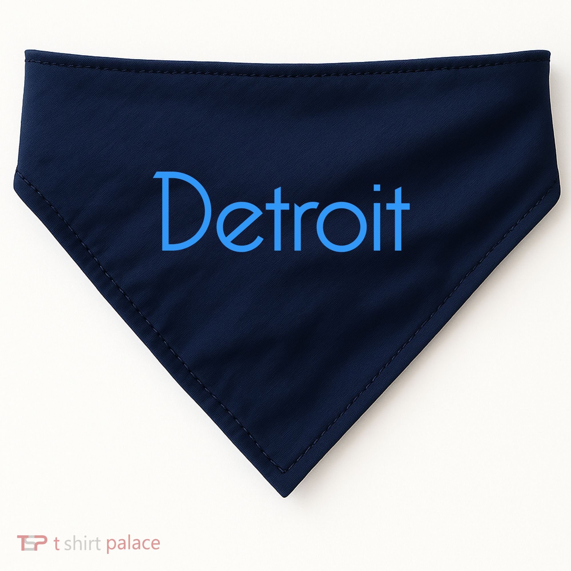 Detroit Honolulu Blue USA-Made Doggie Bandana