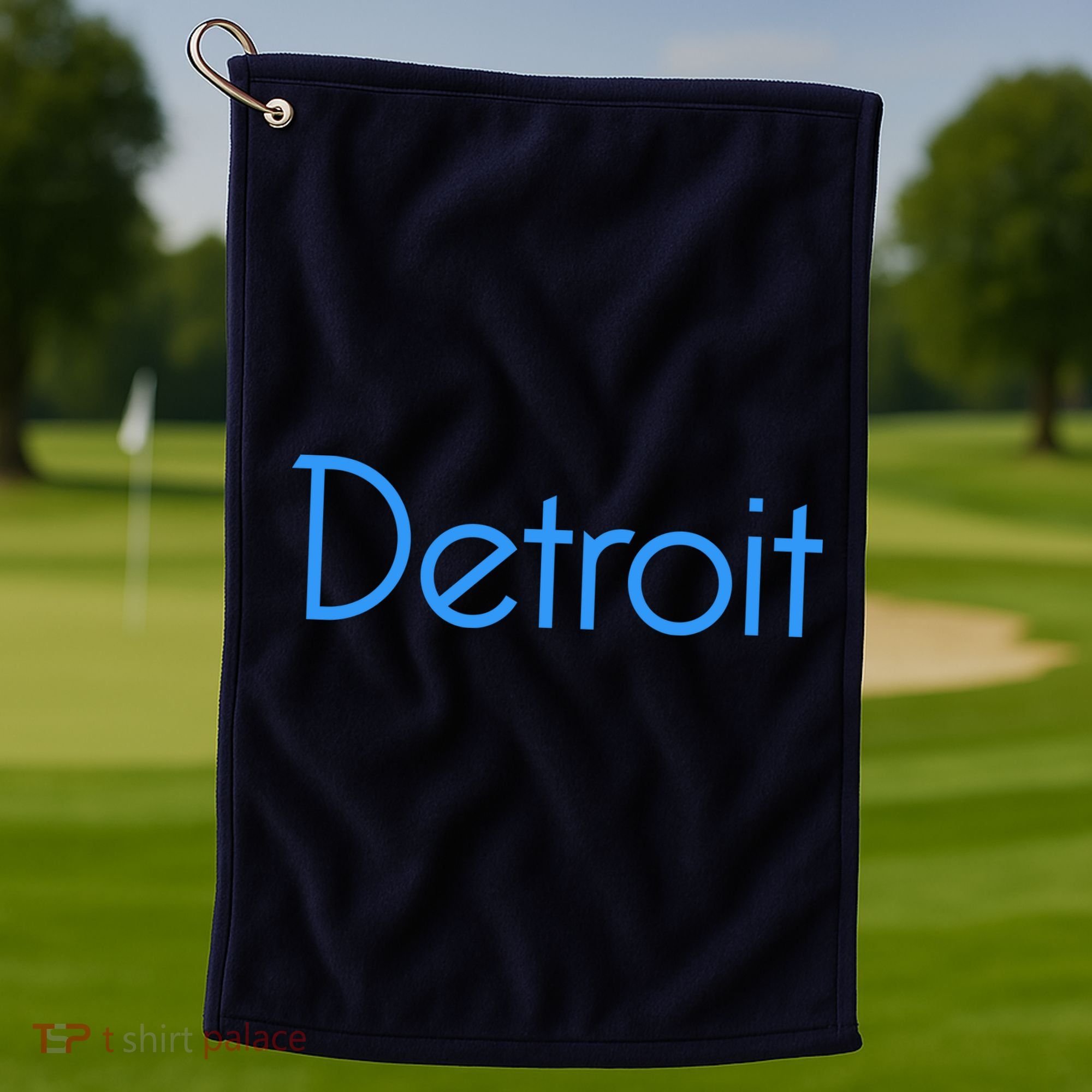 Detroit Honolulu Blue Golf Towel