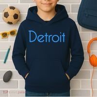 Detroit Honolulu Blue Kids Hoodie thumb 2