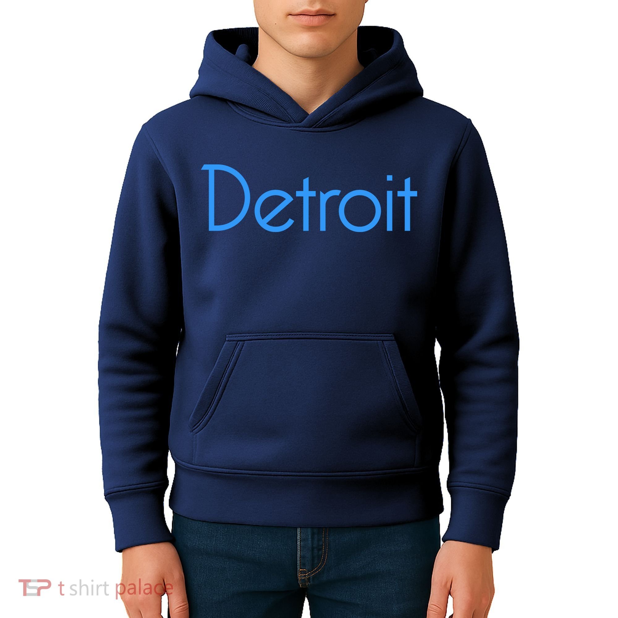 Detroit Honolulu Blue Kids Hoodie