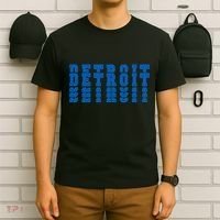 Detroit Honolulu Blue Stacked T-Shirt thumb 6