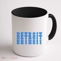 Detroit Honolulu Blue Stacked Coffee Mug thumb 1