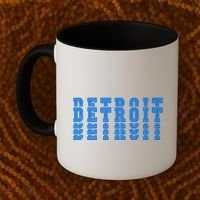 Detroit Honolulu Blue Stacked Coffee Mug thumb 2